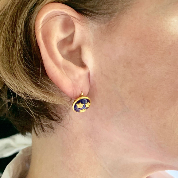 Vintage French Estate Earrings - Picture 4 of 4